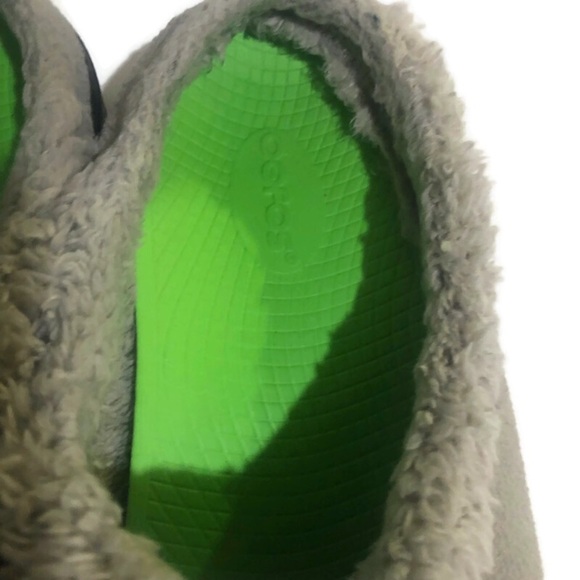 Oofos Oocoozie Mule Men\'s Comfort Recovery Slip On Shoes Gray  Sherpa Sz 11 main image 8